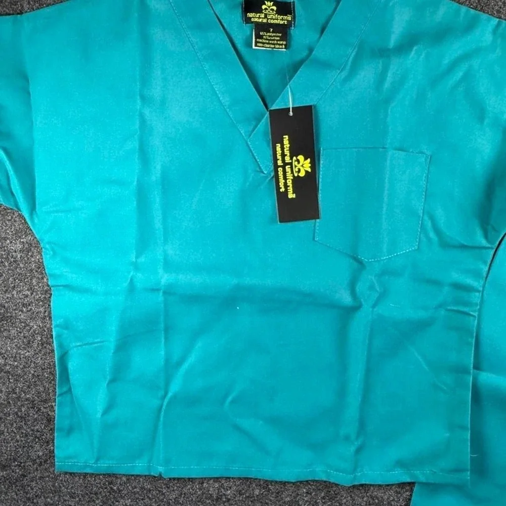 Kids Teal scrub set with pockets